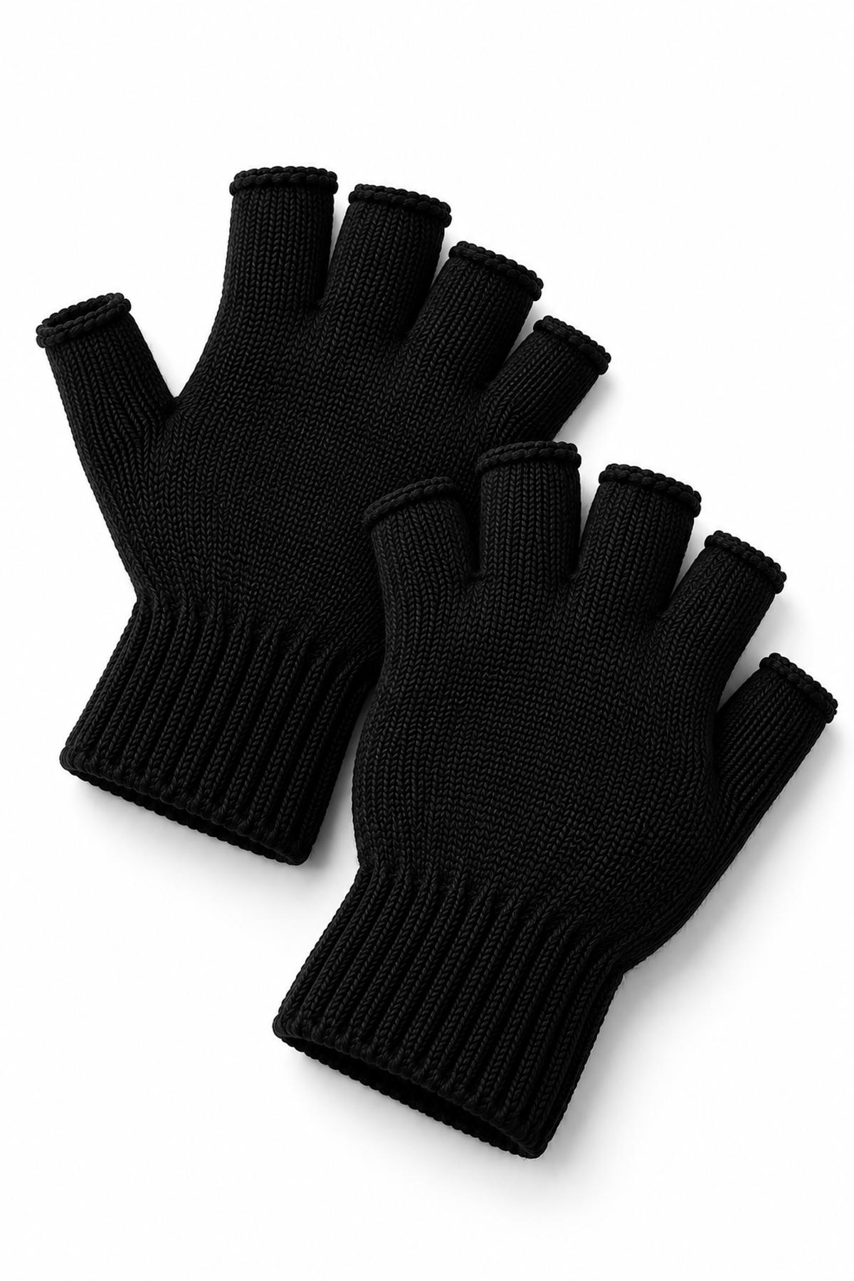 Унісекс чорні сенсорні перчатки without finger