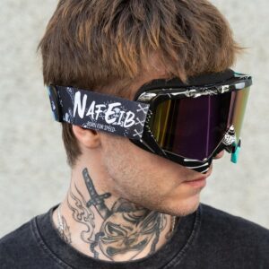 Чоловічі Лижні Окуляри Гірськолижні Маска Дзеркальна Without Nafe Black&Purple
