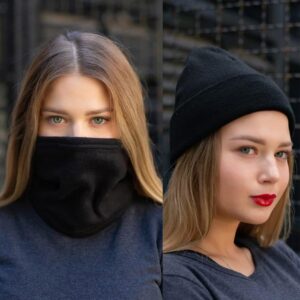 Зимовий комплект without шапка +баф woman black, чорного кольору